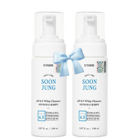ETUDE SoonJung pH 6.5 Whip Cleanser Duo Set front view