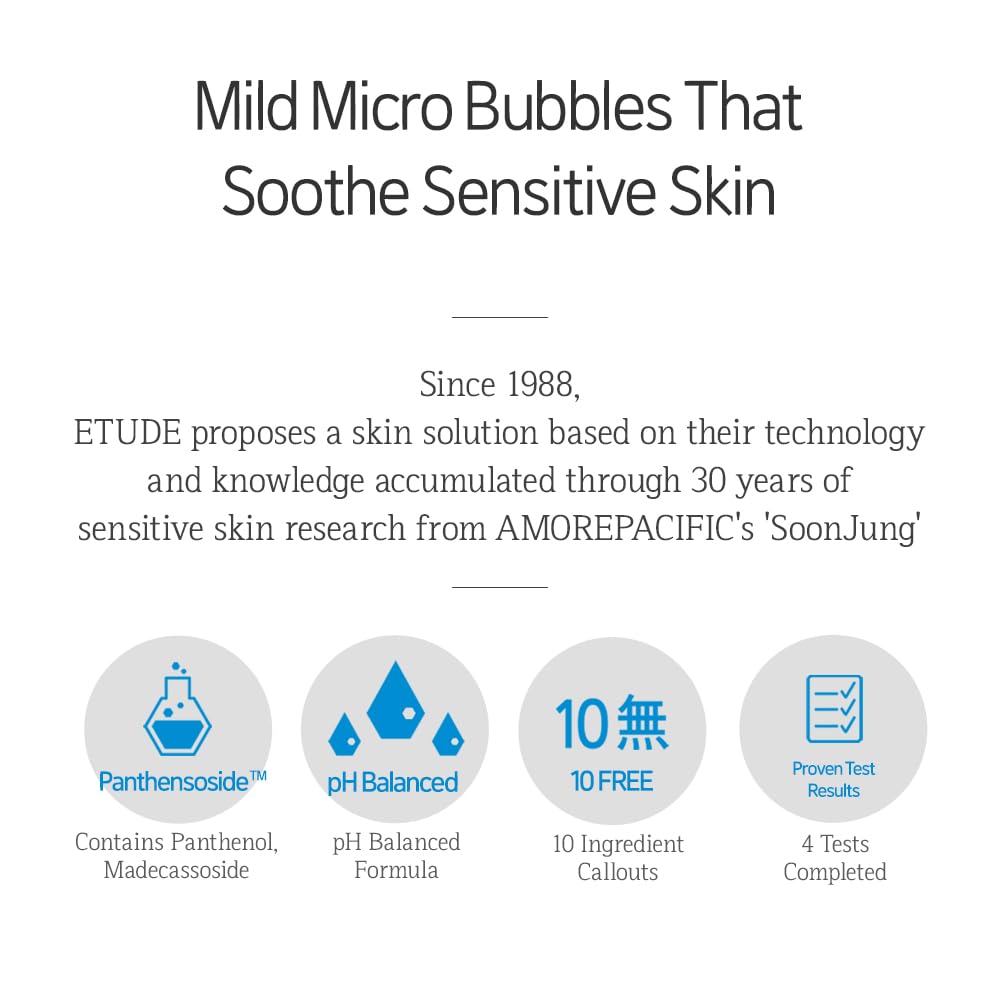 ETUDE SoonJung pH 6.5 Whip Cleanser texture close-up
