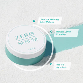ETUDE Zero Sebum Loose Setting Powder application on skin