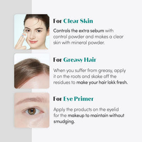 ETUDE Zero Sebum Loose Setting Powder showing powder texture