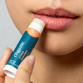 Eucalyptus Mint flavour of Cliganic Organic Lip Balm, front view