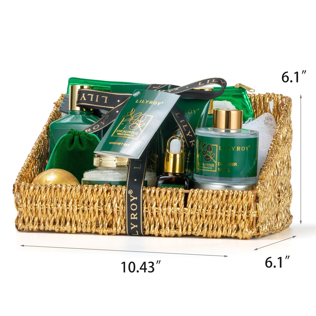 Eucalyptus scented diffuser included in the spa gift set