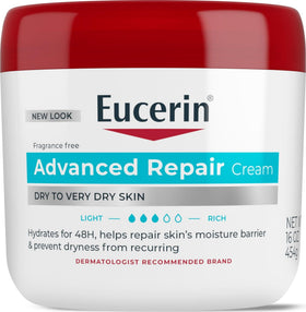 Eucerin Advanced Repair Body Cream 16 oz jar front view