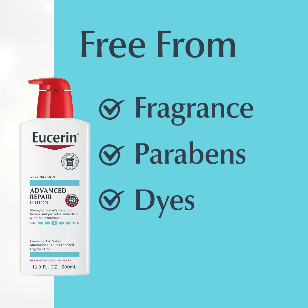 Eucerin Advanced Repair Cleansing Body and Face Cleanser texture