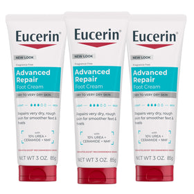 Eucerin Advanced Repair Foot Cream 3 oz tube front view