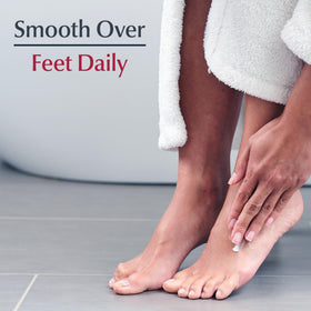 Eucerin Advanced Repair Foot Cream in a bathroom setting