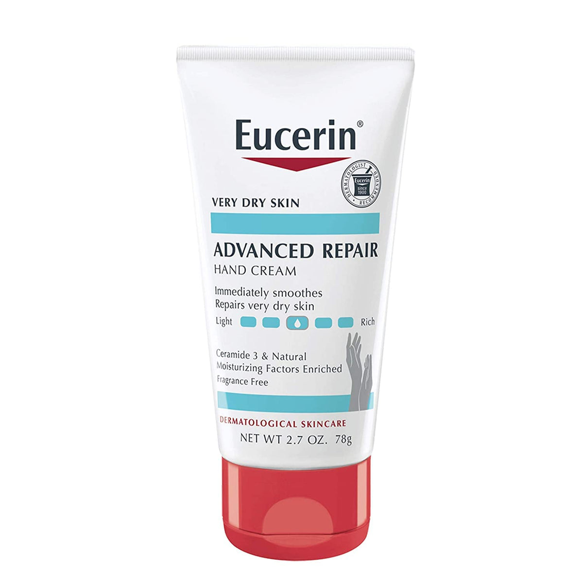 Eucerin Advanced Repair Hand Creme 2.7 oz pack of 4 front view