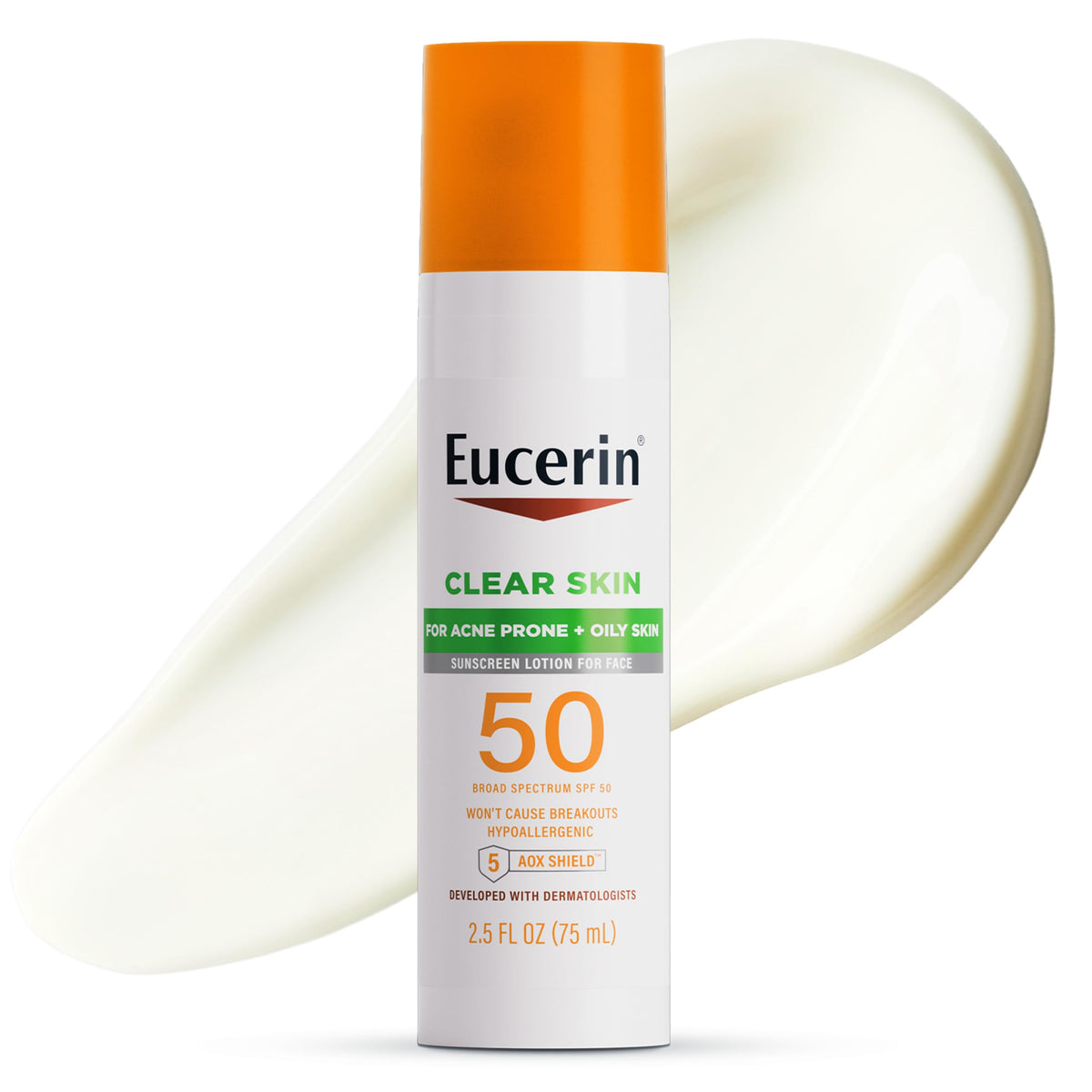 Eucerin Clear Skin Face Sunscreen SPF 50 front view
