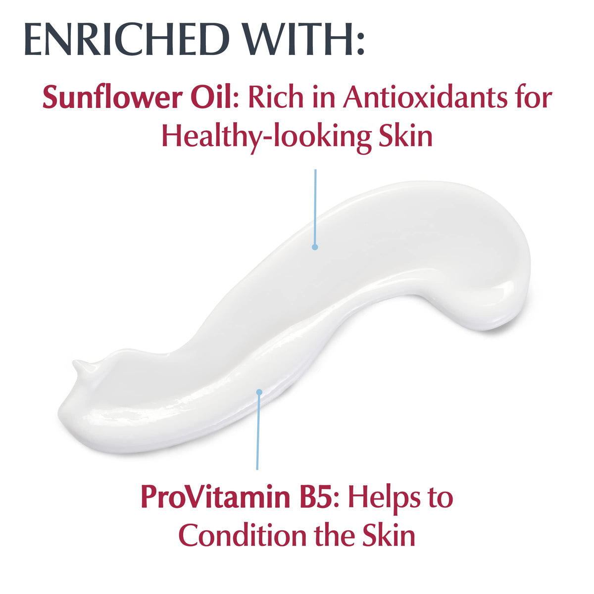 Eucerin Daily Hydration Body Lotion application on skin