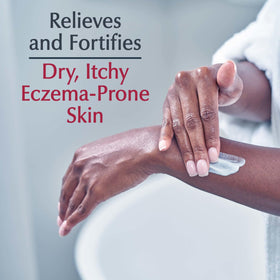Eucerin Eczema Relief Body Cream application on skin