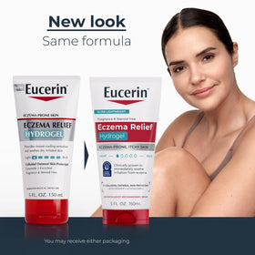 Eucerin Eczema Relief Hydrogel packaging side view