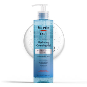 Eucerin Gentle Cleansing Hydrating Gel Cleanser 13.5 Fl Oz front view
