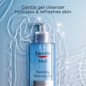 Eucerin Gentle Cleansing Hydrating Gel Cleanser pump top