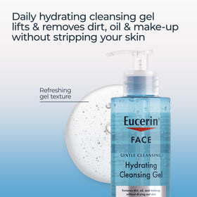 Eucerin Gentle Cleansing Hydrating Gel Cleanser texture on hand