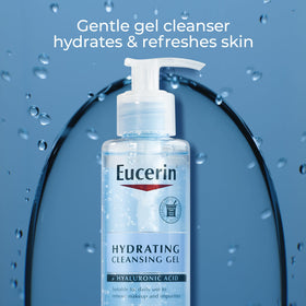 Eucerin Hydrating Cleansing Gel bottle with label