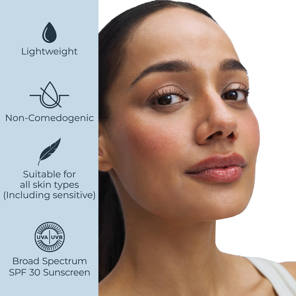 Eucerin Immersive Hydration Daily Face Lotion SPF 30 application on skin