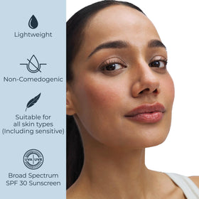 Eucerin Immersive Hydration Daily Face Lotion SPF 30 application on skin