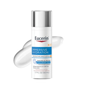 Eucerin Immersive Hydration Daily Face Lotion SPF 30 front view with packaging