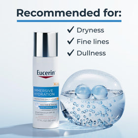 Eucerin Immersive Hydration Daily Face Lotion SPF 30 texture close-up