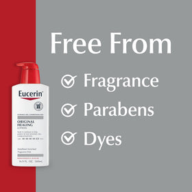 Eucerin Original Healing Lotion with other skincare products