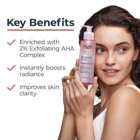 Eucerin Radiant Tone Cleansing Gel bottle side view