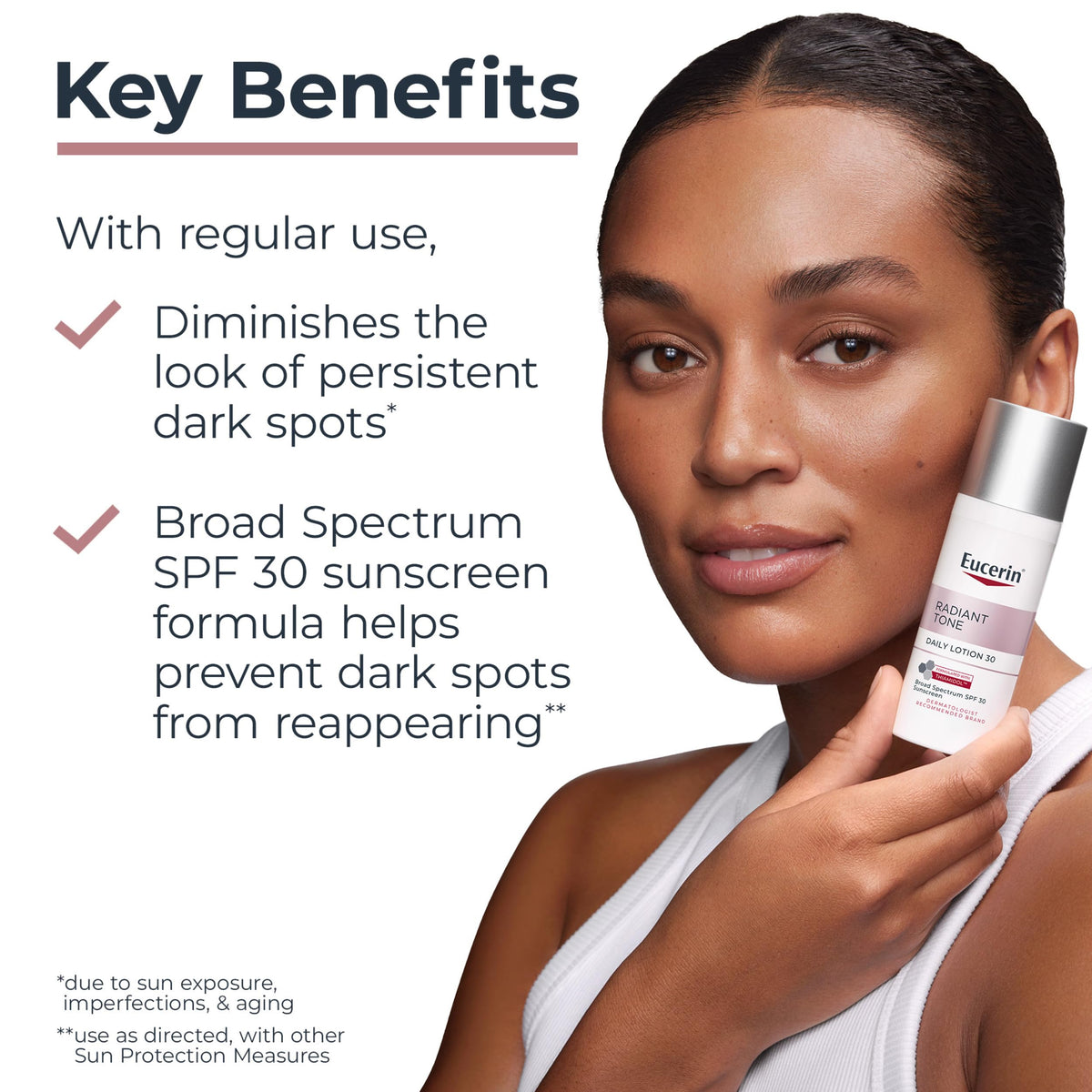 Eucerin Radiant Tone Daily Face Lotion bottle side view