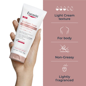 Eucerin Radiant Tone Dark Spot Corrector Body Cream texture close-up
