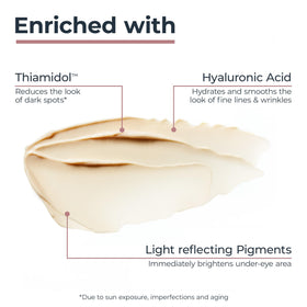 Eucerin Radiant Tone Eye Cream texture on skin