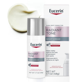 Eucerin Radiant Tone Night Cream Dark Spot Corrector 1.7 OZ front view