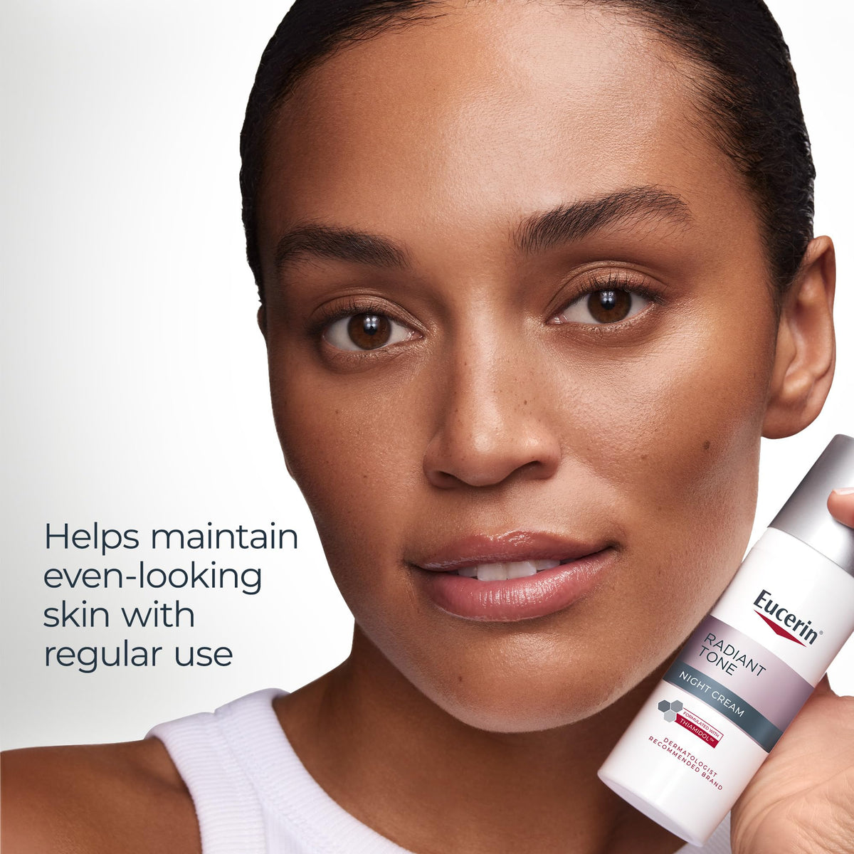 Eucerin Radiant Tone Night Cream Dark Spot Corrector 1.7 OZ lifestyle scene