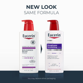 Eucerin Roughness Smoothing Lotion pump bottle side view