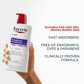 Eucerin Roughness Smoothing Lotion with other skincare products