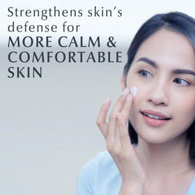Eucerin Skin Balance Night Cream application on skin
