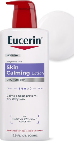 Eucerin Skin Calming Body Lotion 16.9 FL OZ front view