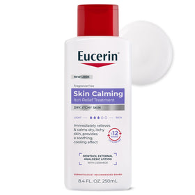 Eucerin Skin Calming Itch Relief Body Lotion 8.4 FL OZ front view