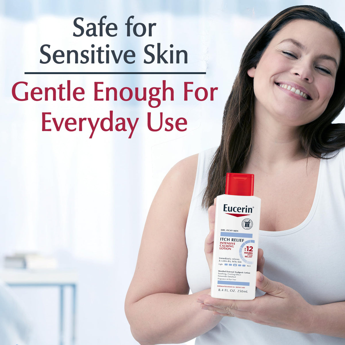 Eucerin Skin Calming Itch Relief Body Lotion packaging