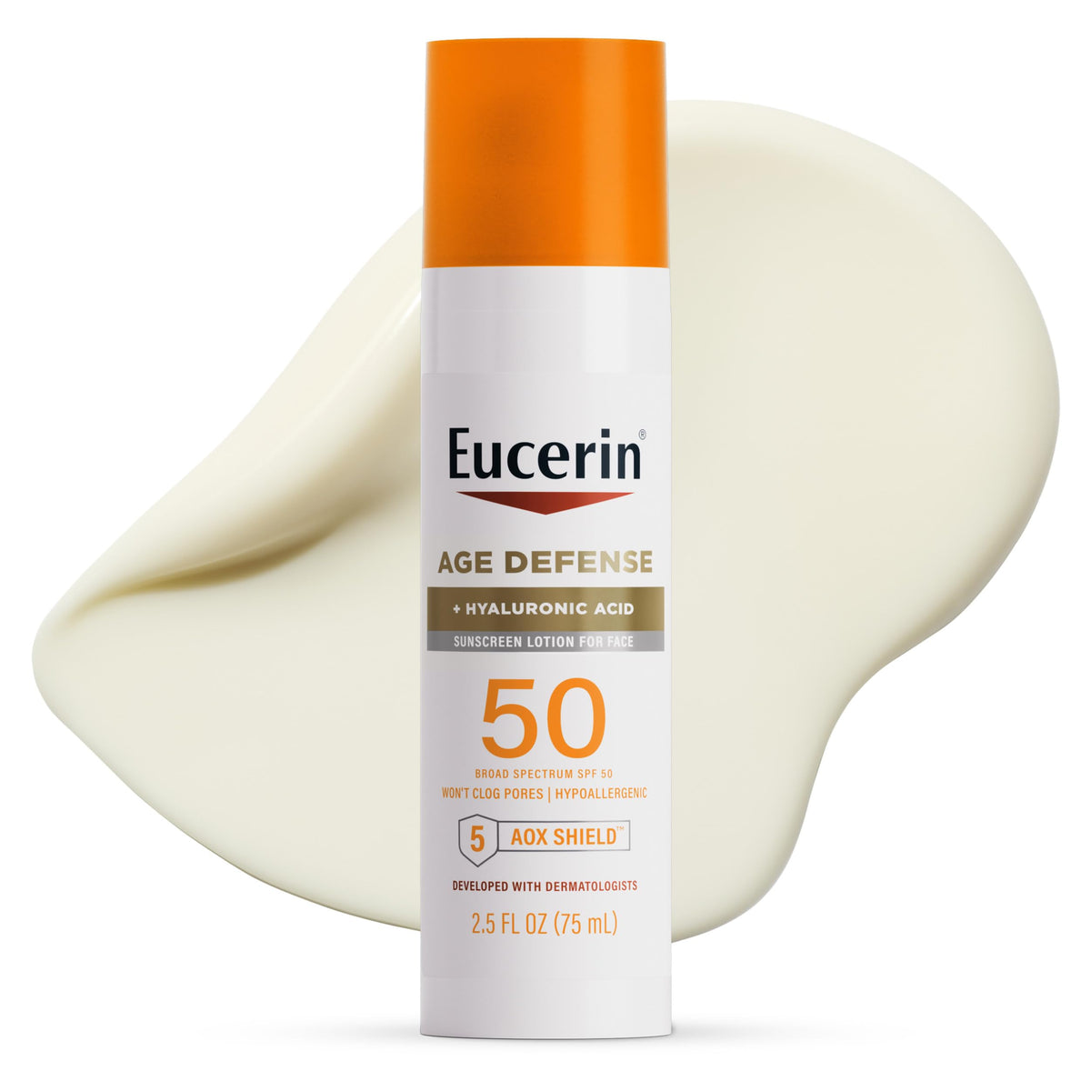 Eucerin Sun Age Defense Face Sunscreen Lotion SPF 50 front view