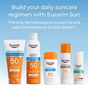 Eucerin sunscreen in a skincare routine setting