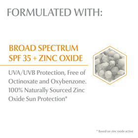 Eucerin Tinted Mineral Face Sunscreen SPF 35 on a vanity