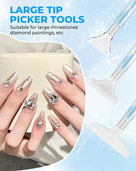 Eudaicful rhinestone picker kit with materials for DIY jewelry
