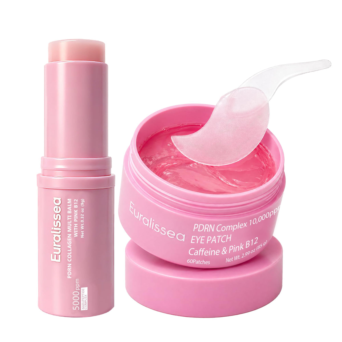 Euralissea PDRN Collagen Multi Balm Stick and Eye Patches Set front view