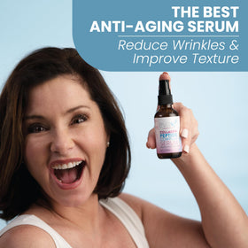 Eva Naturals Collagen Peptide Serum applied on skin