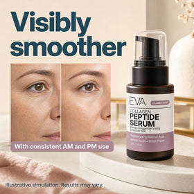 Eva Naturals serum application on face