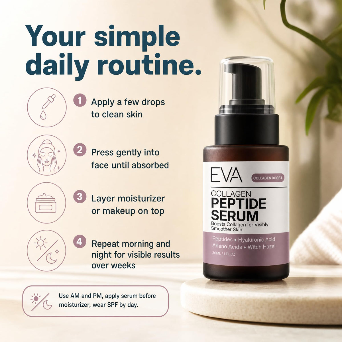 Eva Naturals serum with natural ingredients