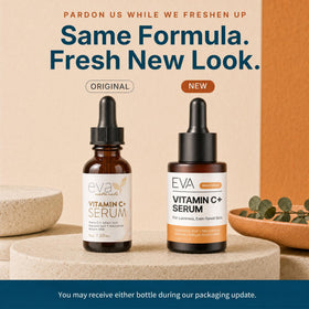 Eva Naturals Vitamin C Serum bottle with dropper