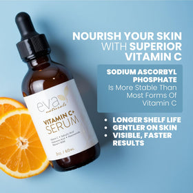 Eva Naturals Vitamin C Serum Plus 2 oz with dropper