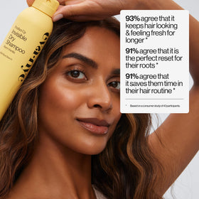 EVA·NYC Invisible Dry Shampoo Spray in use on light hair