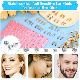 Evatage ear piercing gun in use on earlobe
