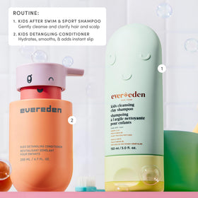Evereden Kids After-Swim Shampoo cap open showing product