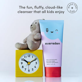 Evereden Kids Cloud Face Wash 150g side view showing product details